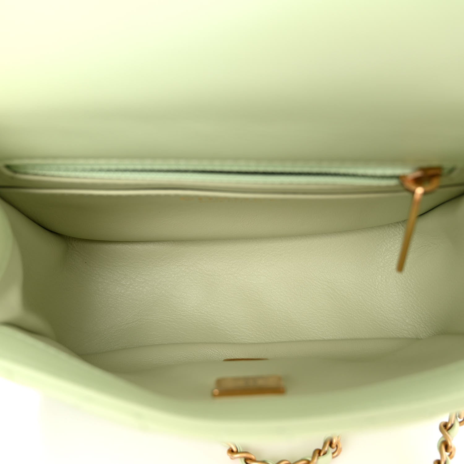 Chanel Lambskin Quilted Mini Pearl Crush Flap Light Green 5 of 10