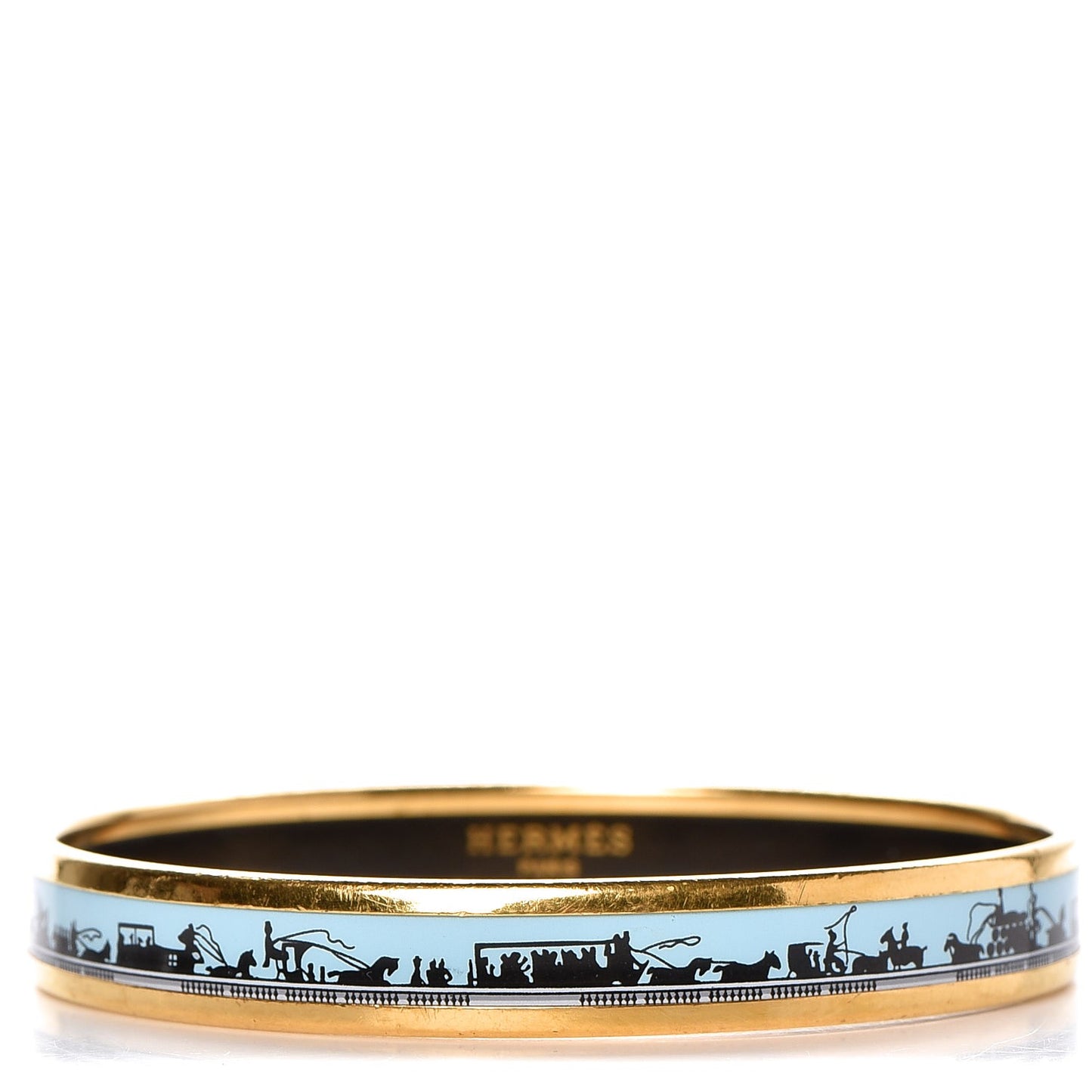 Enamel Printed Narrow Les Ponts De Paris Bracelet 65