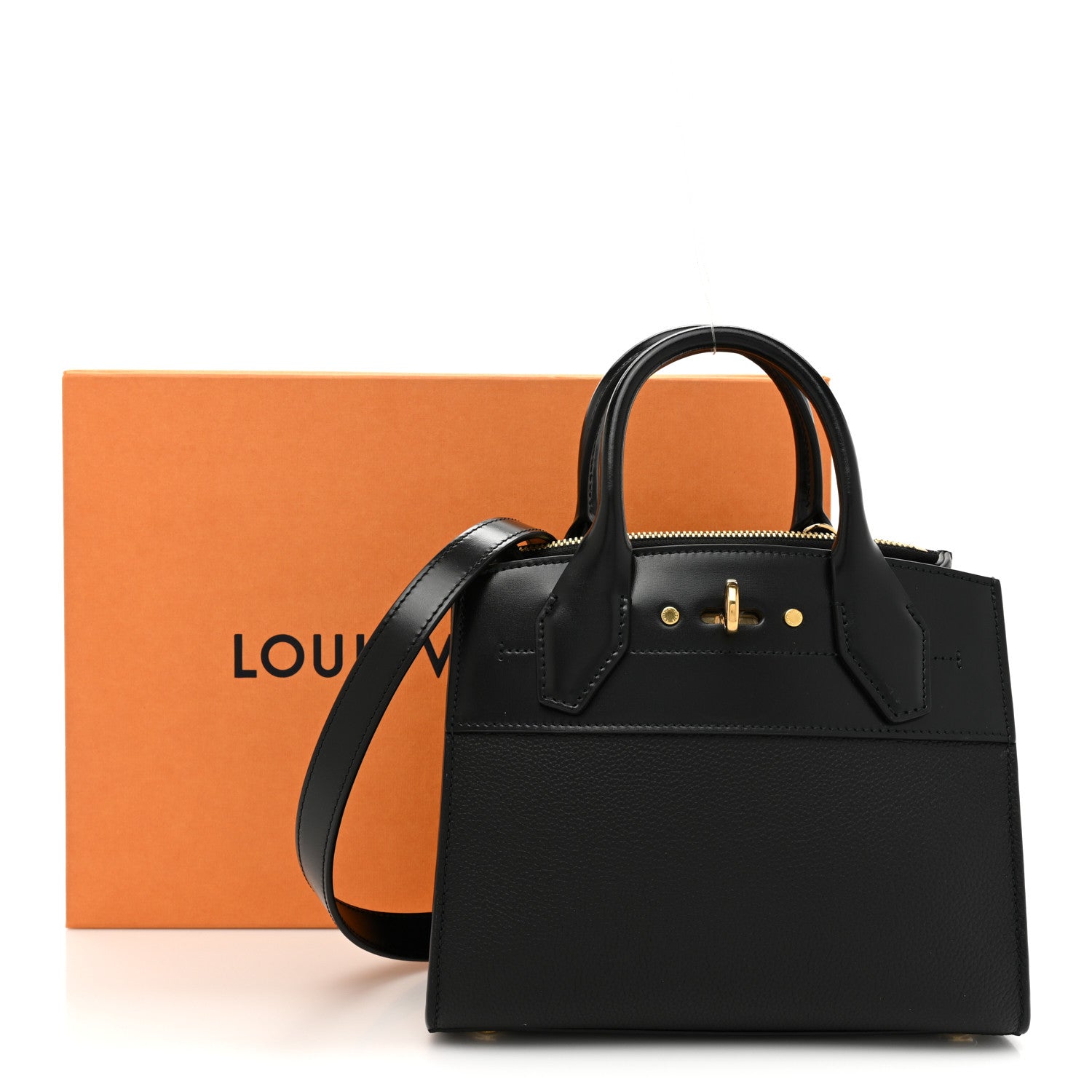 Louis Vuitton Calfskin City Steamer Mini Black 9 of 9