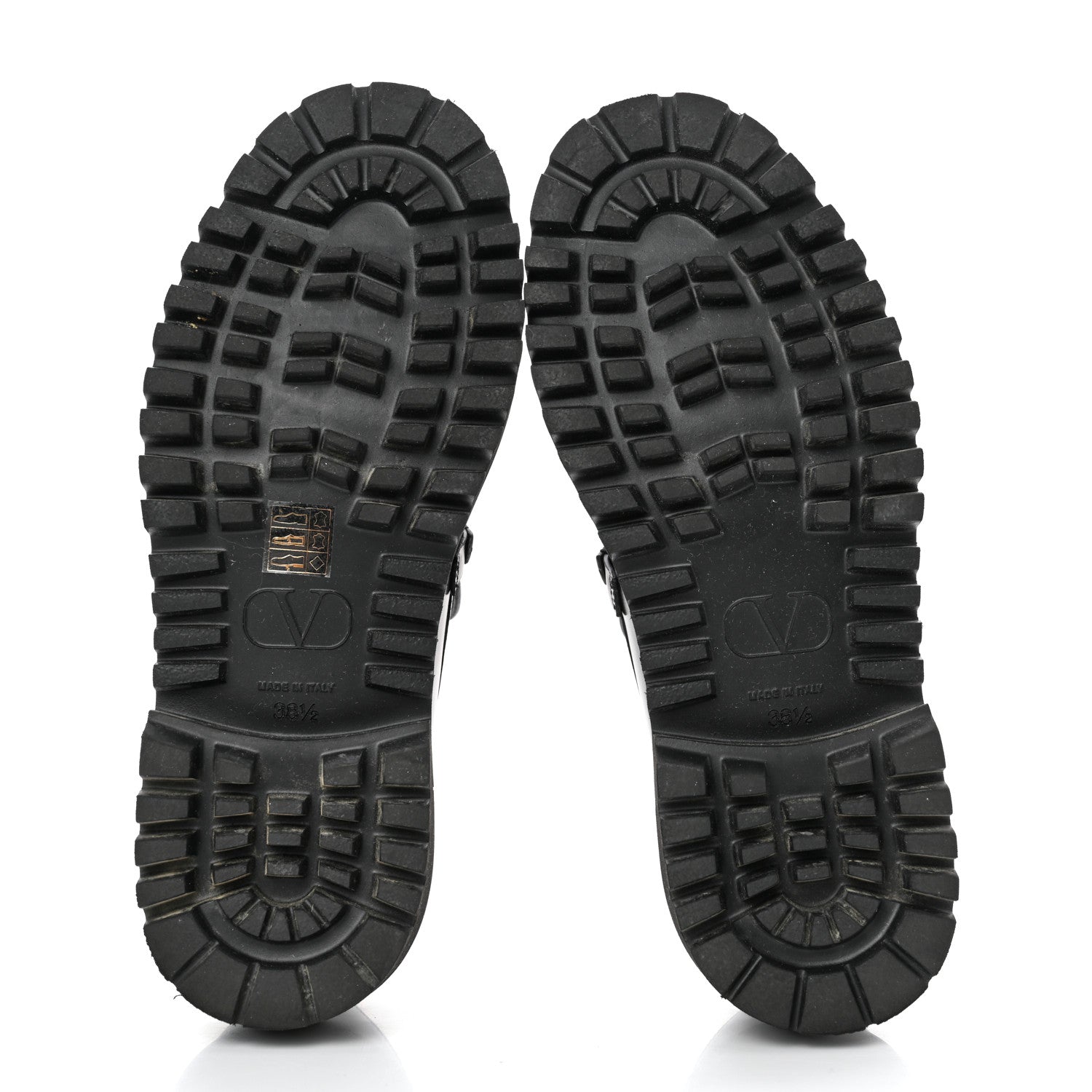 Valentino Garavani Calfskin VLogo Loafers 38.5 Black 5 of 9