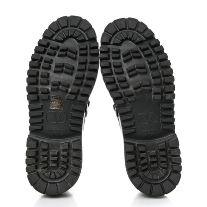 Valentino Garavani Calfskin VLogo Loafers 38.5 Black 5 of 9