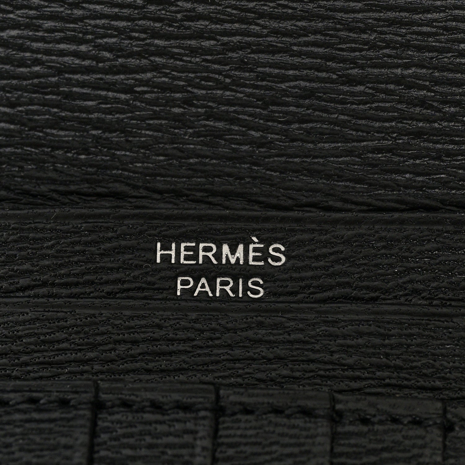 Hermes Shiny Alligator Bearn Compact Wallet Black 6 of 7
