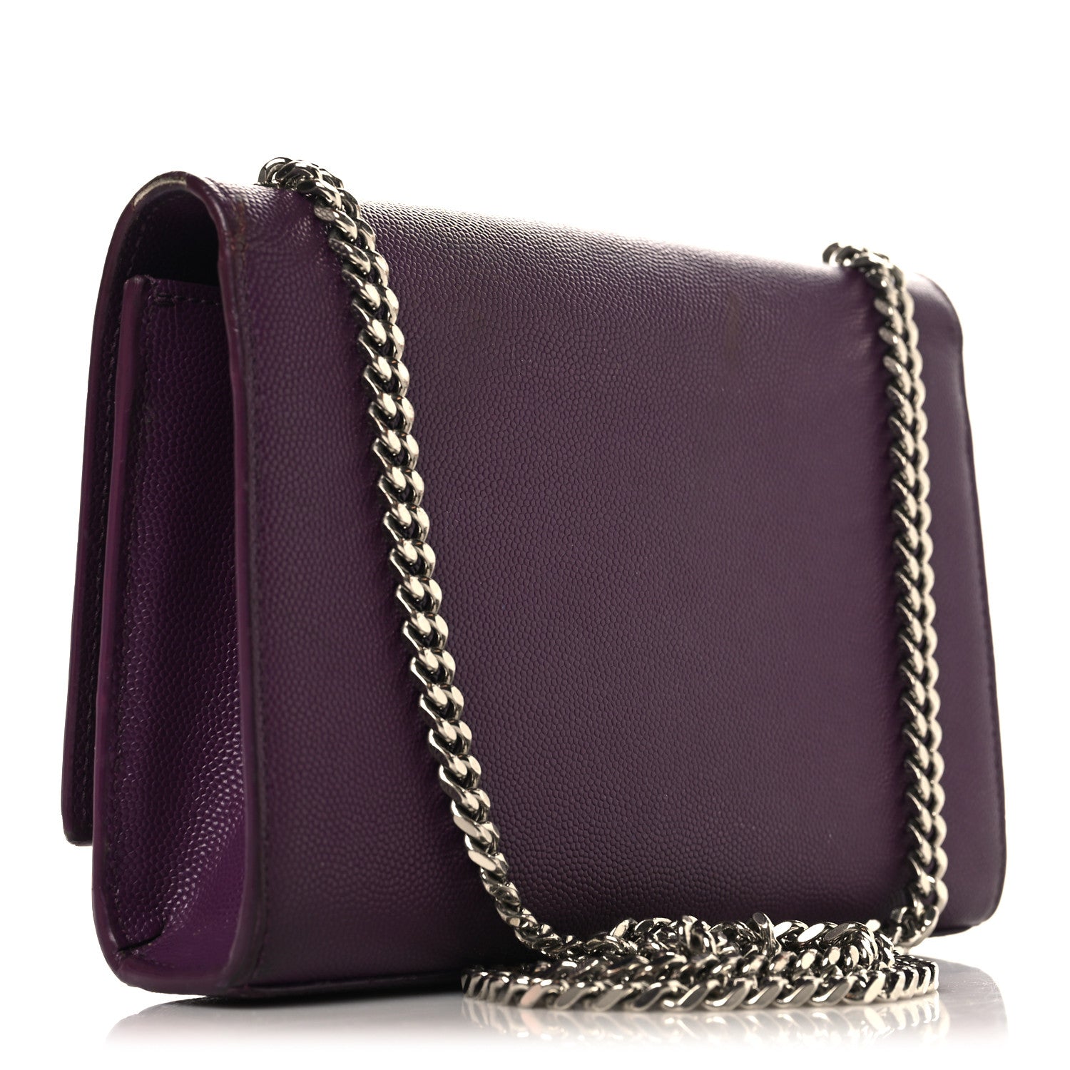 Saint Laurent Grain De Poudre Small Monogram Kate Satchel Armaranto 3 of 11