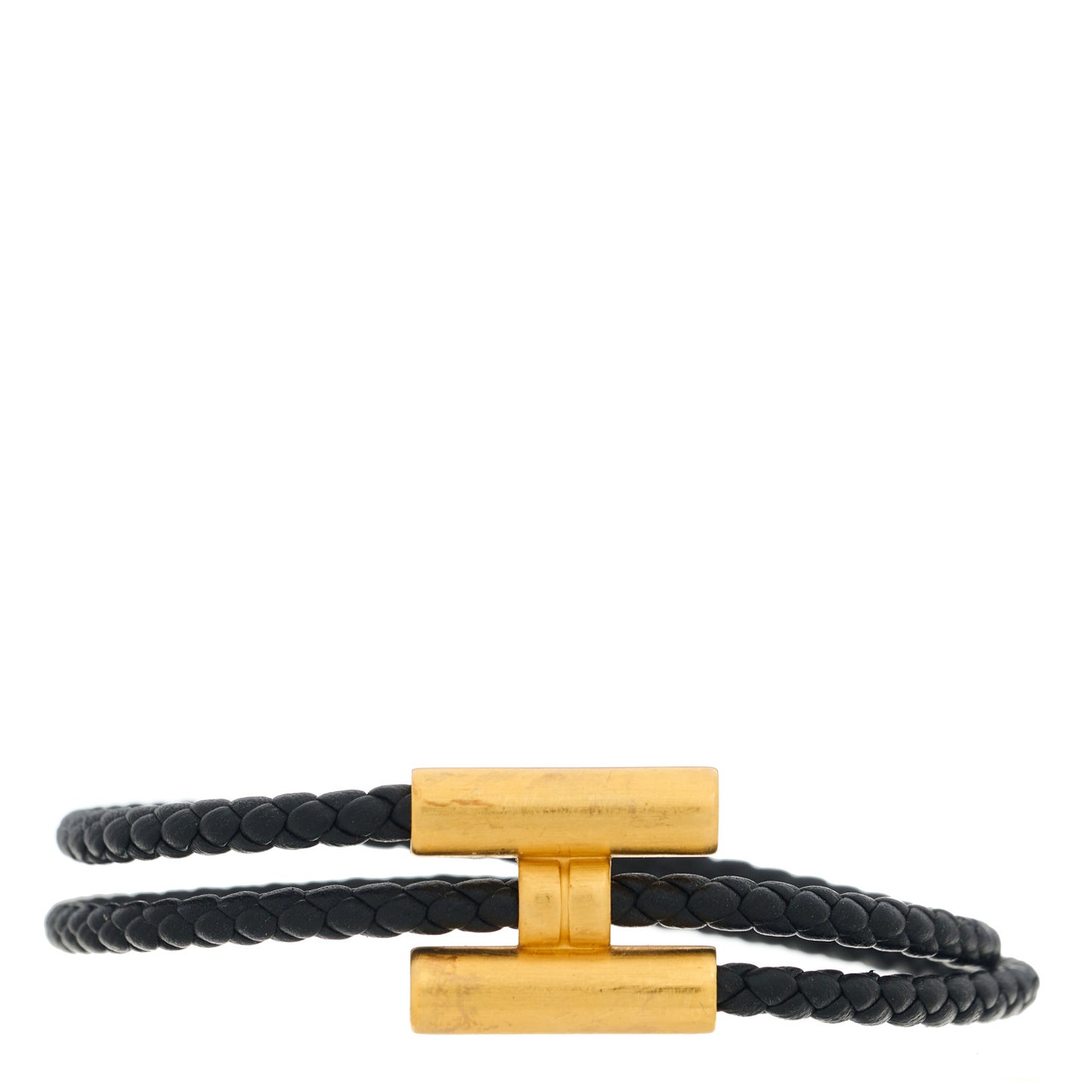 Swift Double Wrap Cord Tournis Tresse Bracelet Black
