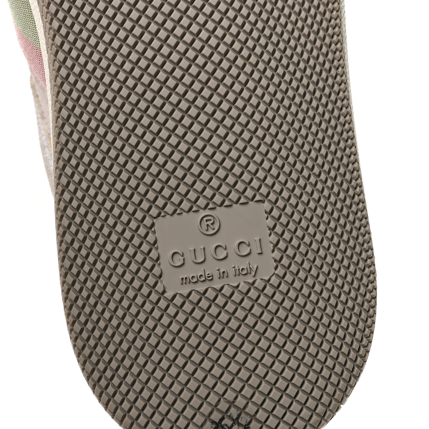 GG Monogram Web Screener Sneakers 35.5 White Grey Pink