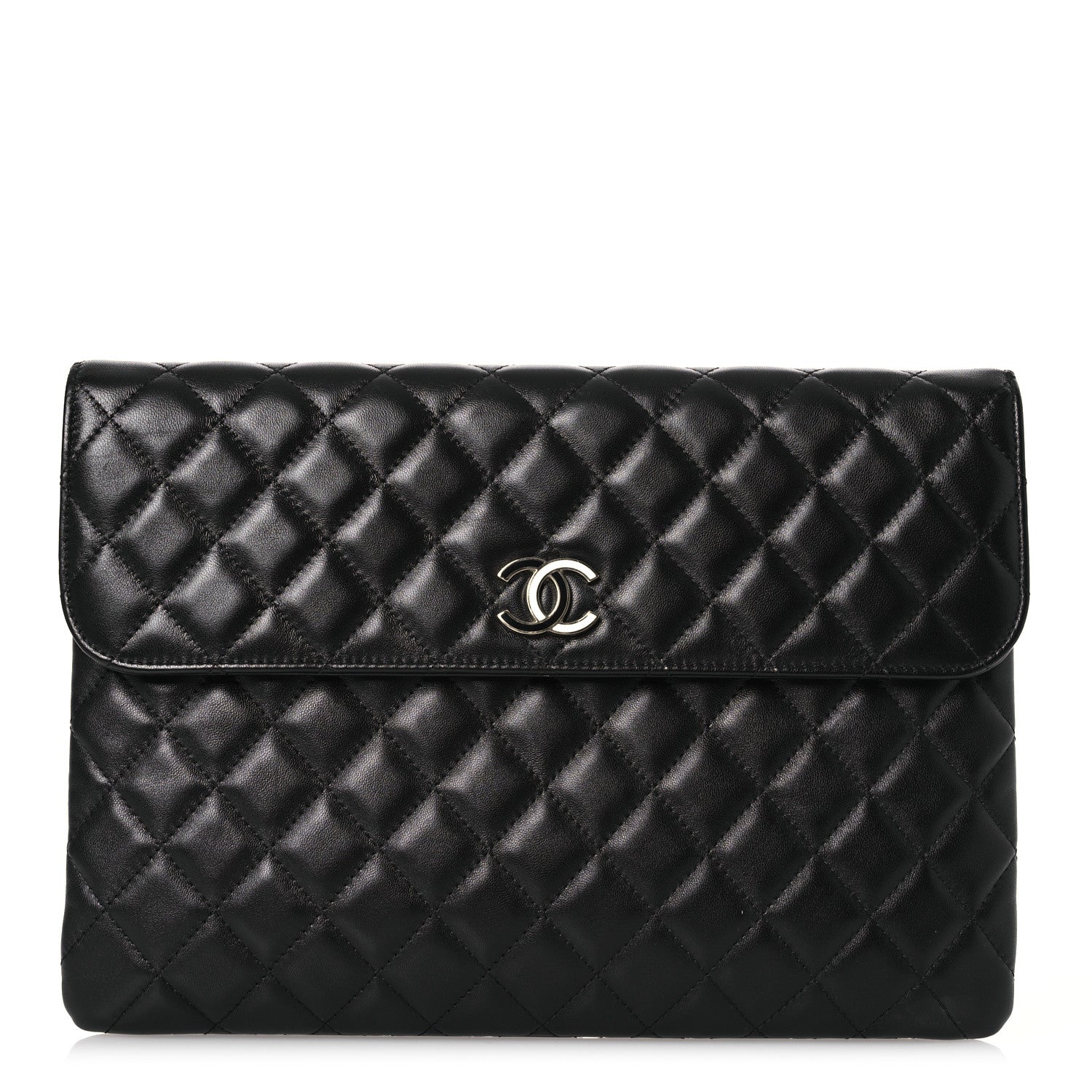 Chanel Quilted Flap Clutch Black 1 of 12