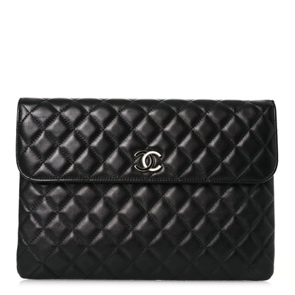Chanel Quilted Flap Clutch Black 1 of 12