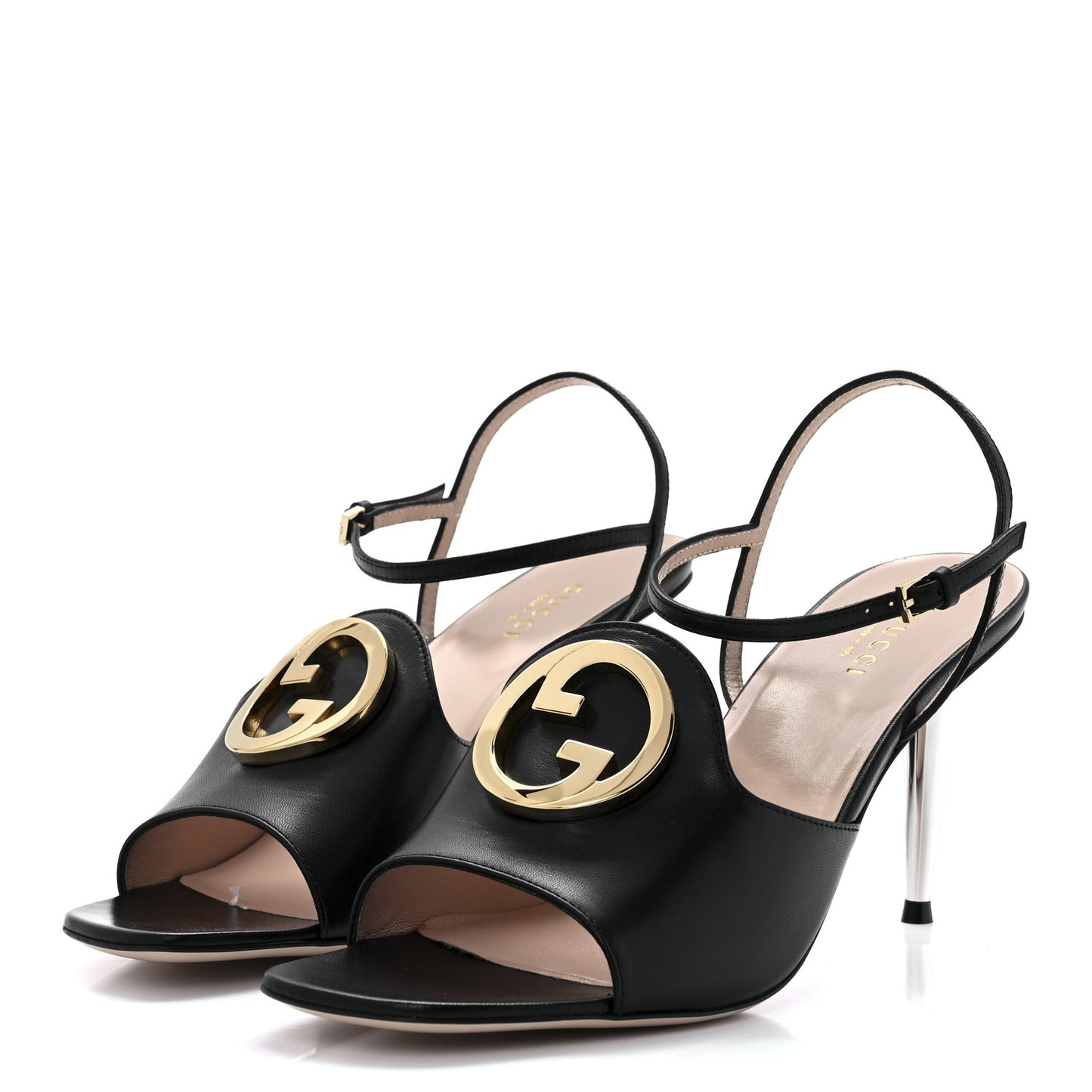 Malaga Kid Blondie 85mm Slingback Sandals 39 Black
