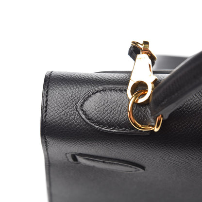 Hermes Epsom Kelly Sellier 32 Black 13 of 45