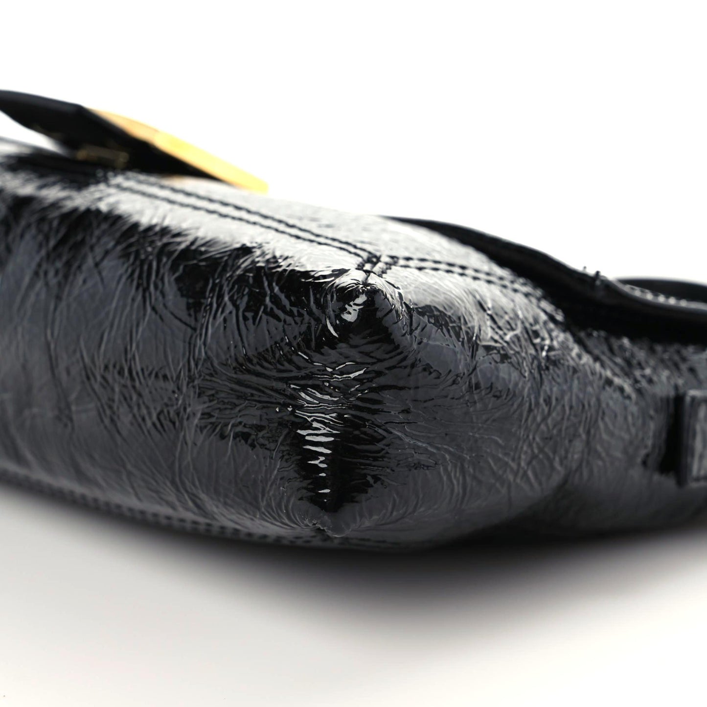 Vitello Naplak Medium Convertible Baguette Black