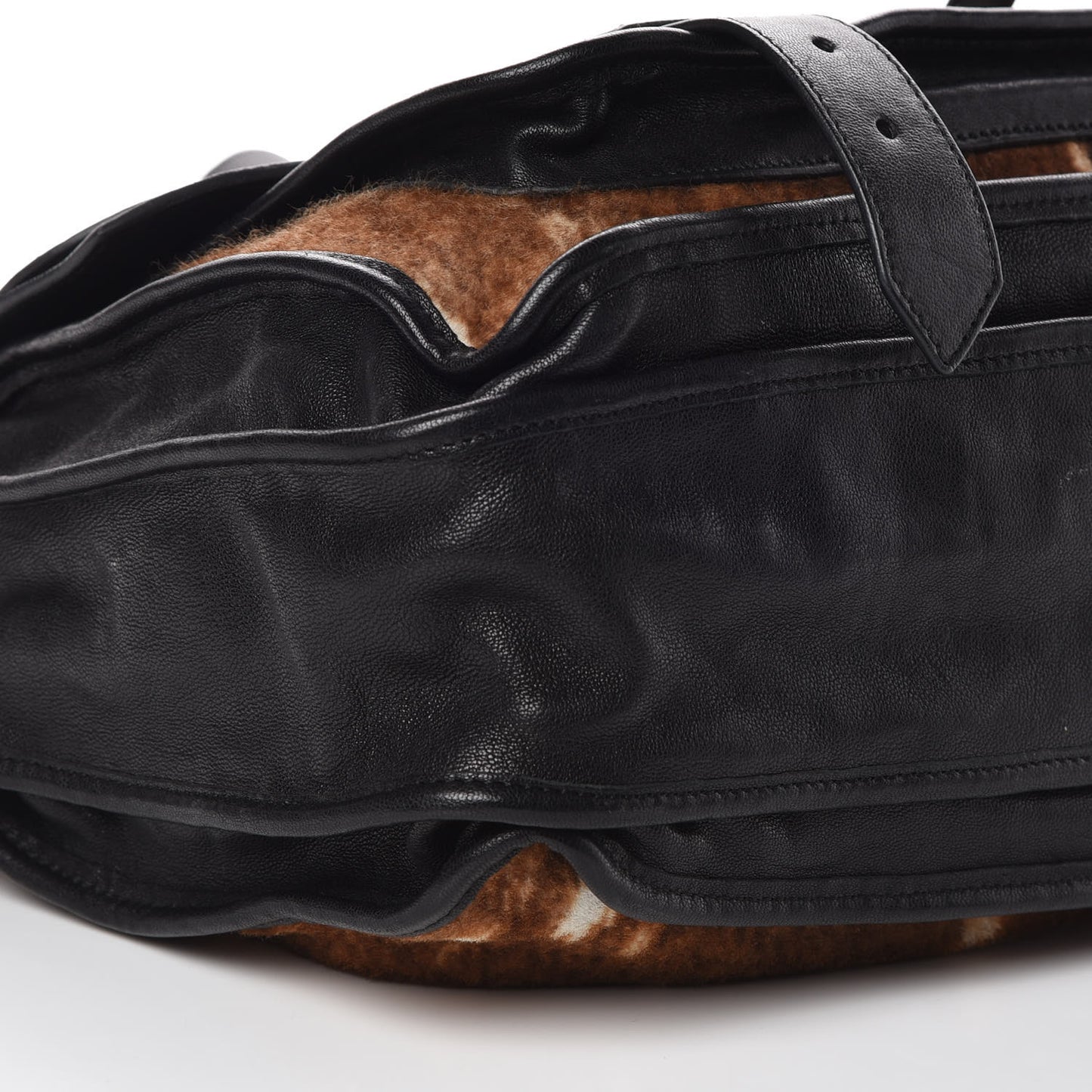 Calf Hair Animal Print Lambskin PS1 Large Satchel Multicolor
