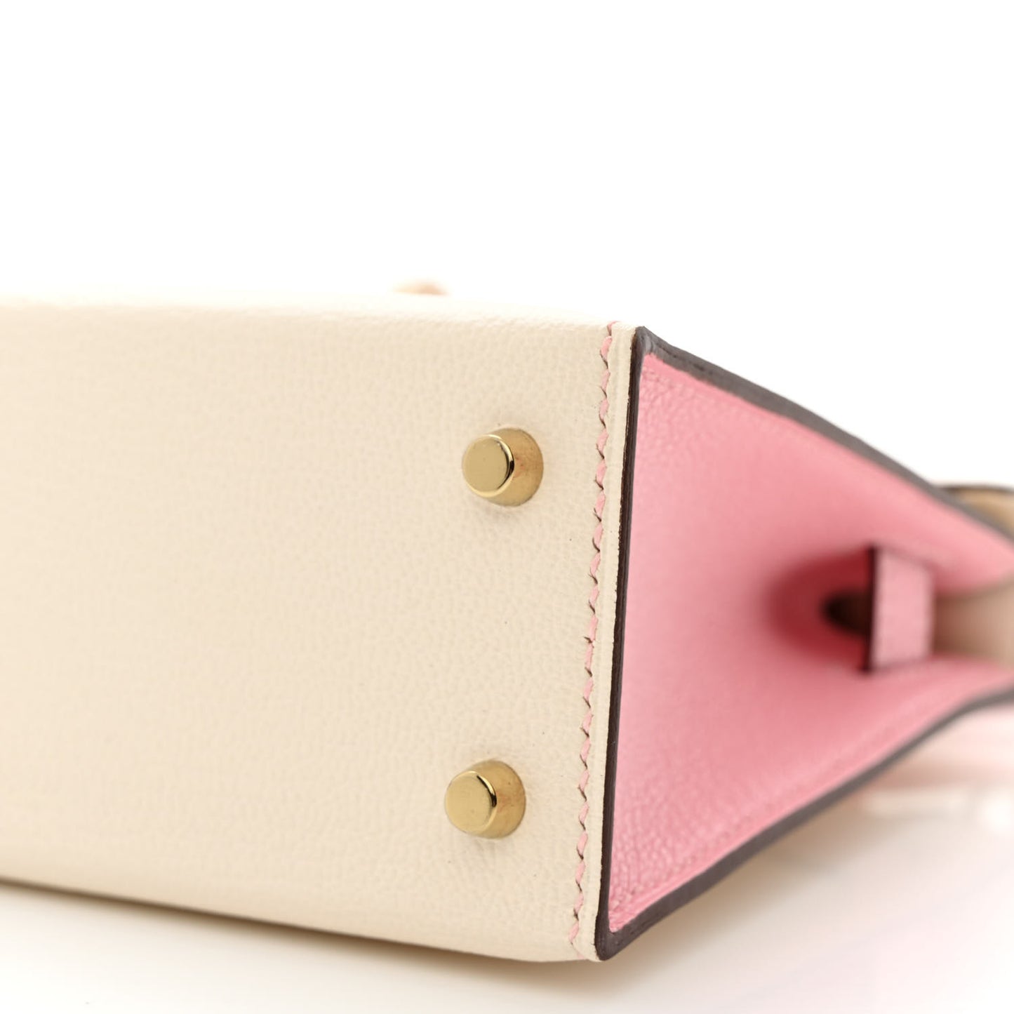 Chevre Mysore Horseshoe Mini Kelly Sellier 20 Nata Rose Sakura