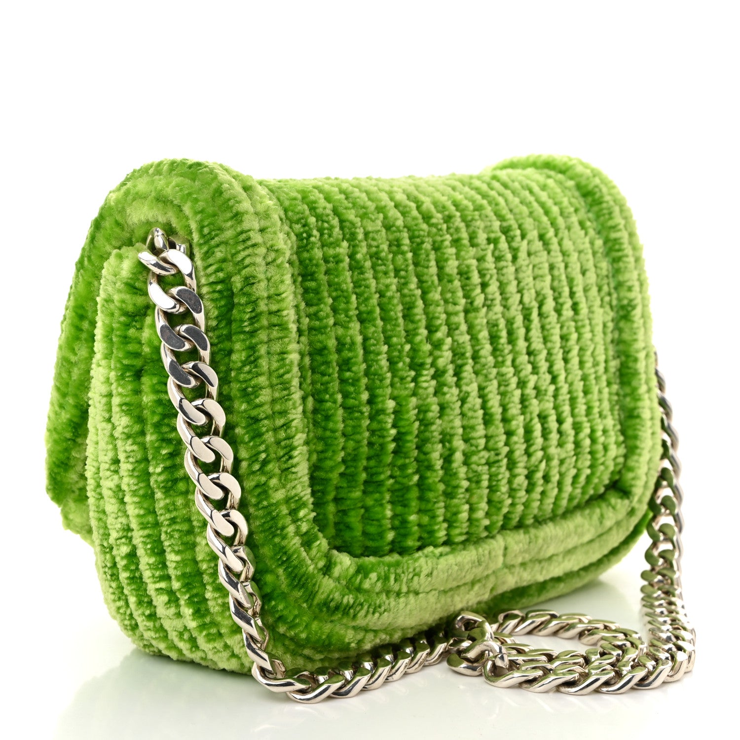Bottega Veneta Chenille Corduroy Small Shoulder Bag Caterpillar 2 of 9