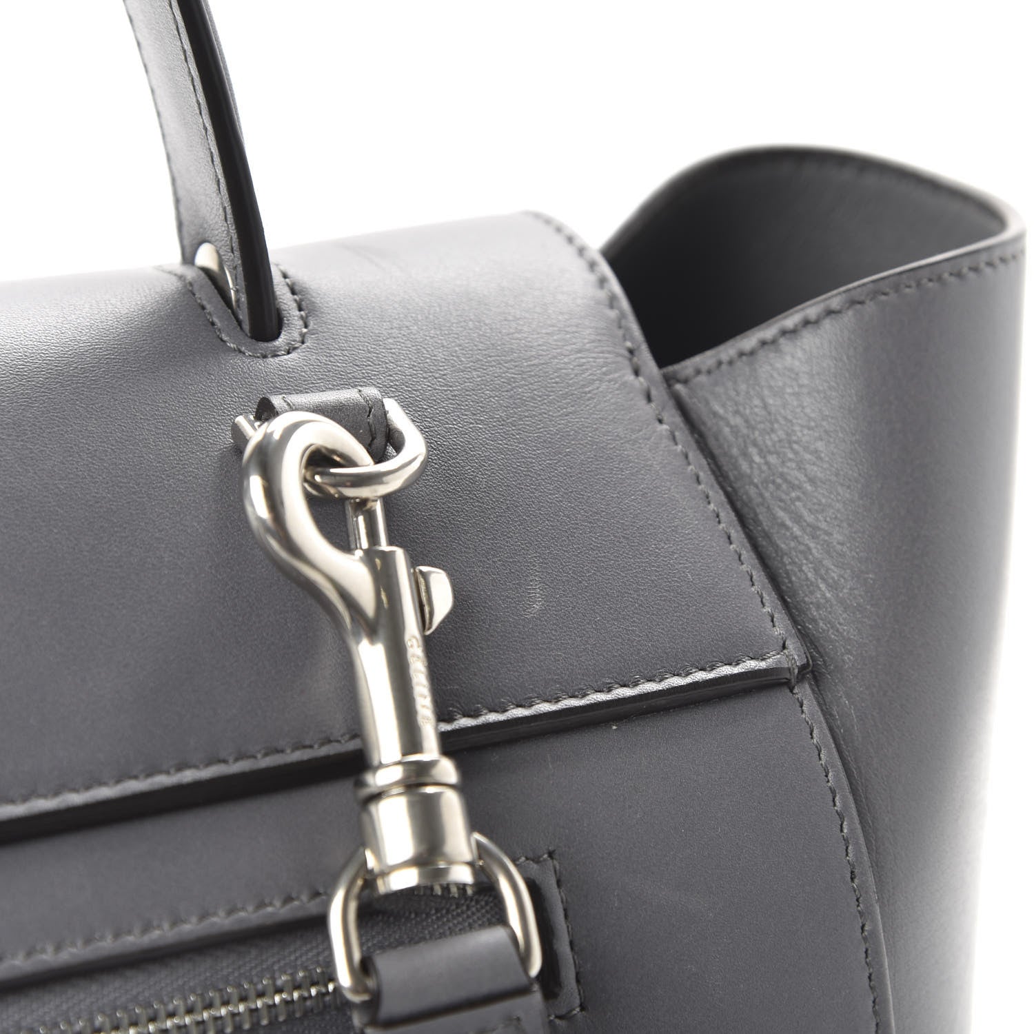 Celine Smooth Calfskin Mini Belt Bag Storm 10 of 12