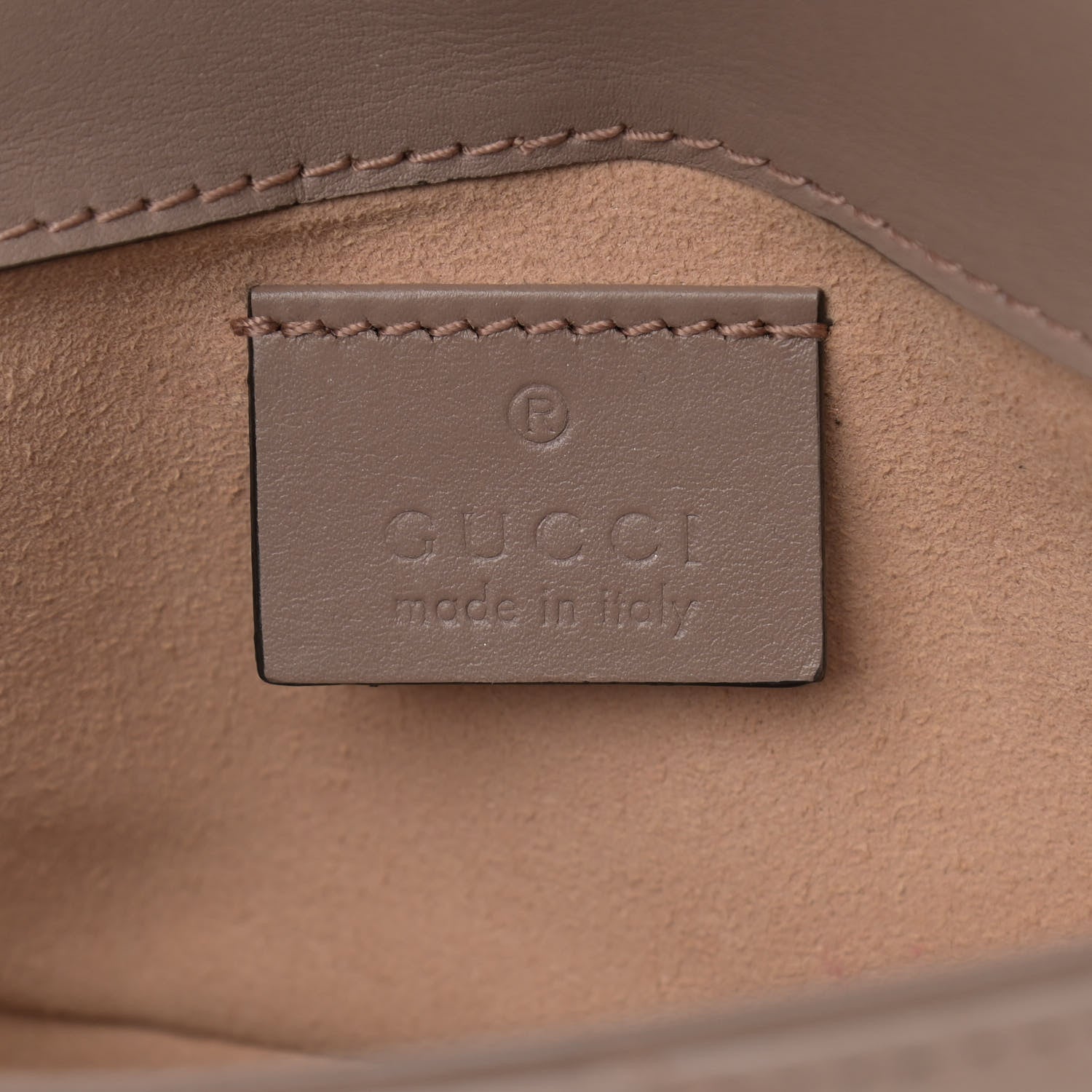 Gucci Calfskin Matelasse Super Mini GG Marmont Shoulder Bag Porcelain Rose 6 of 11