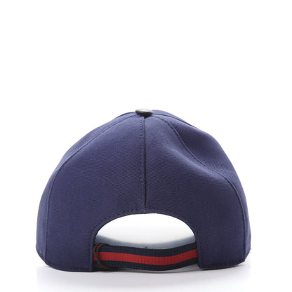 Gucci Cotton Web Baseball Hat L Navy 4 of 8