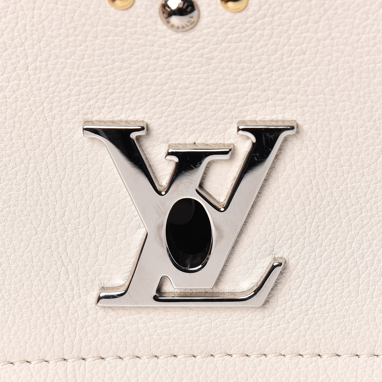 Calfskin Mechanical Flowers Lockme II Black White