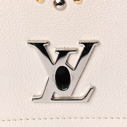 Louis Vuitton Calfskin Mechanical Flowers Lockme II Black White 12 of 12