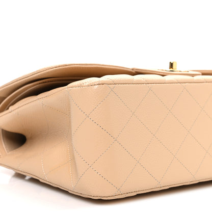 Chanel Caviar Quilted Jumbo Double Flap Beige 8 of 9