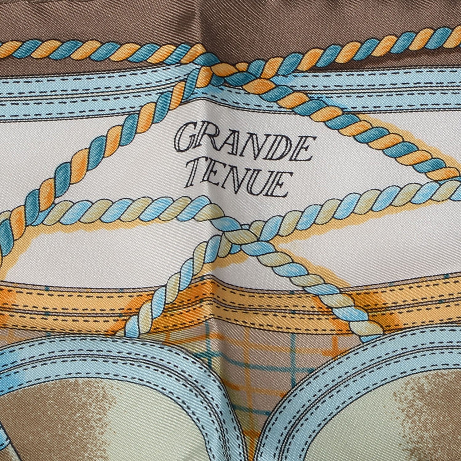Hermes Silk Grande Tenue Pocket Square 4 of 6
