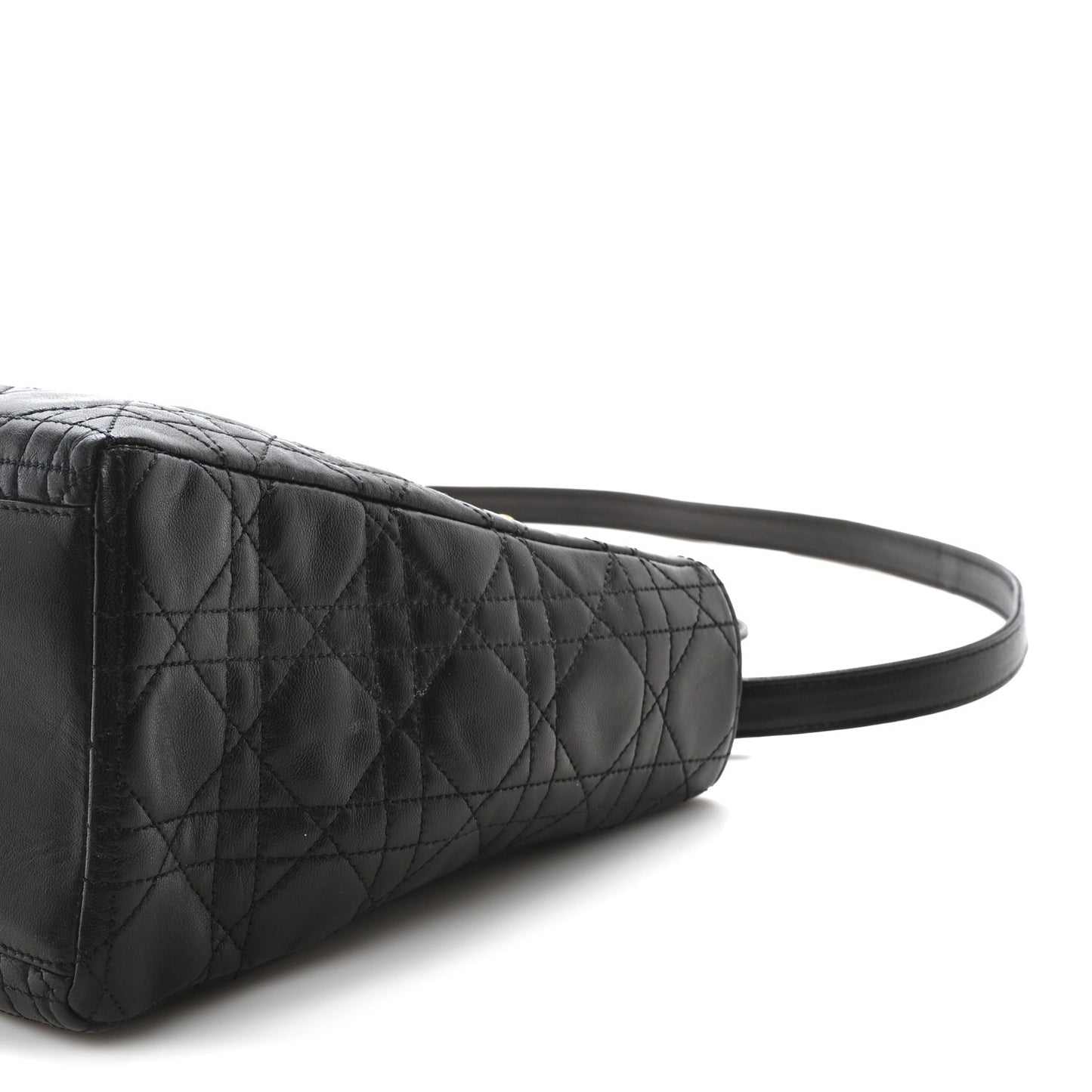 Lambskin Cannage Medium Lady Dior Black