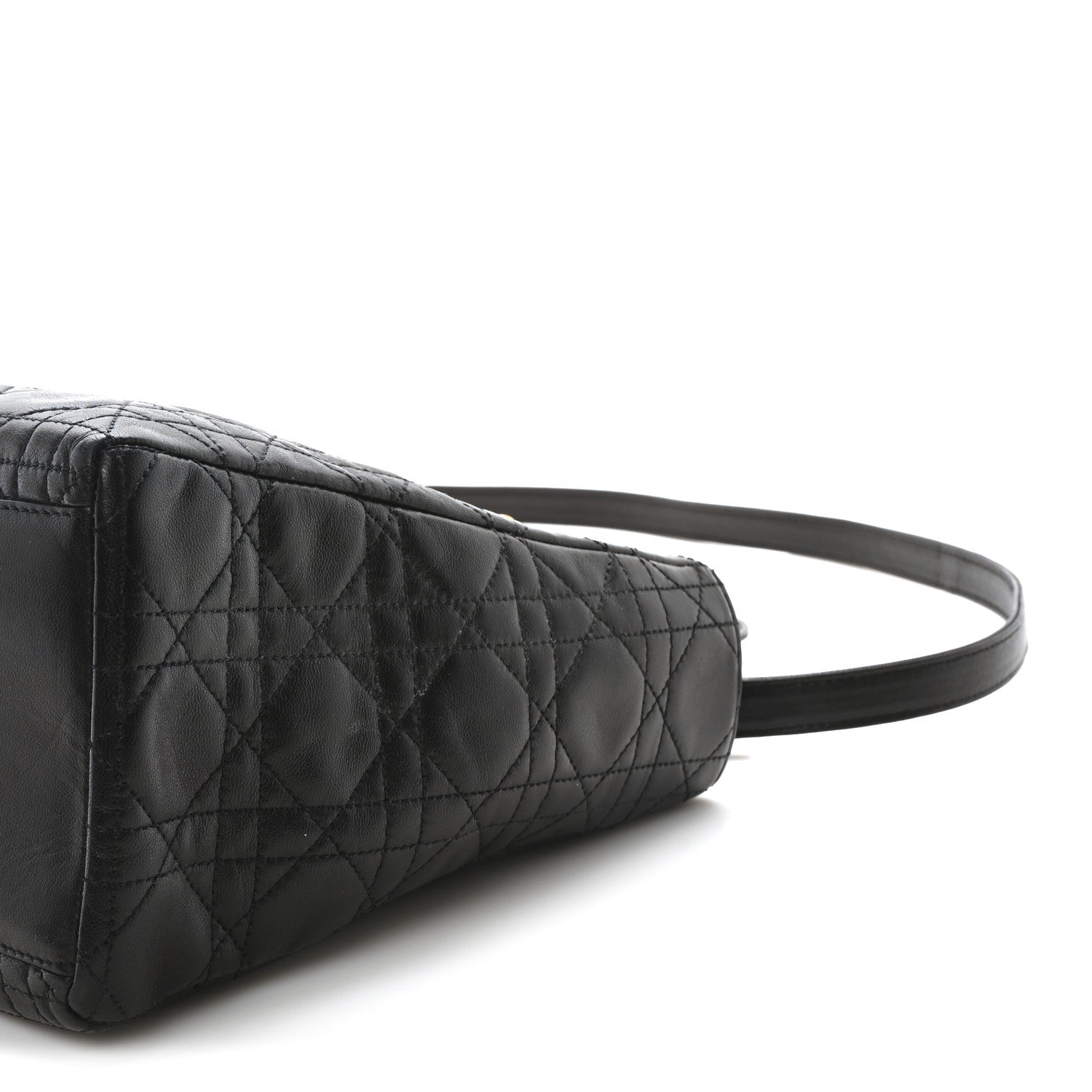 Christian Dior Lambskin Cannage Medium Lady Dior Black 10 of 10