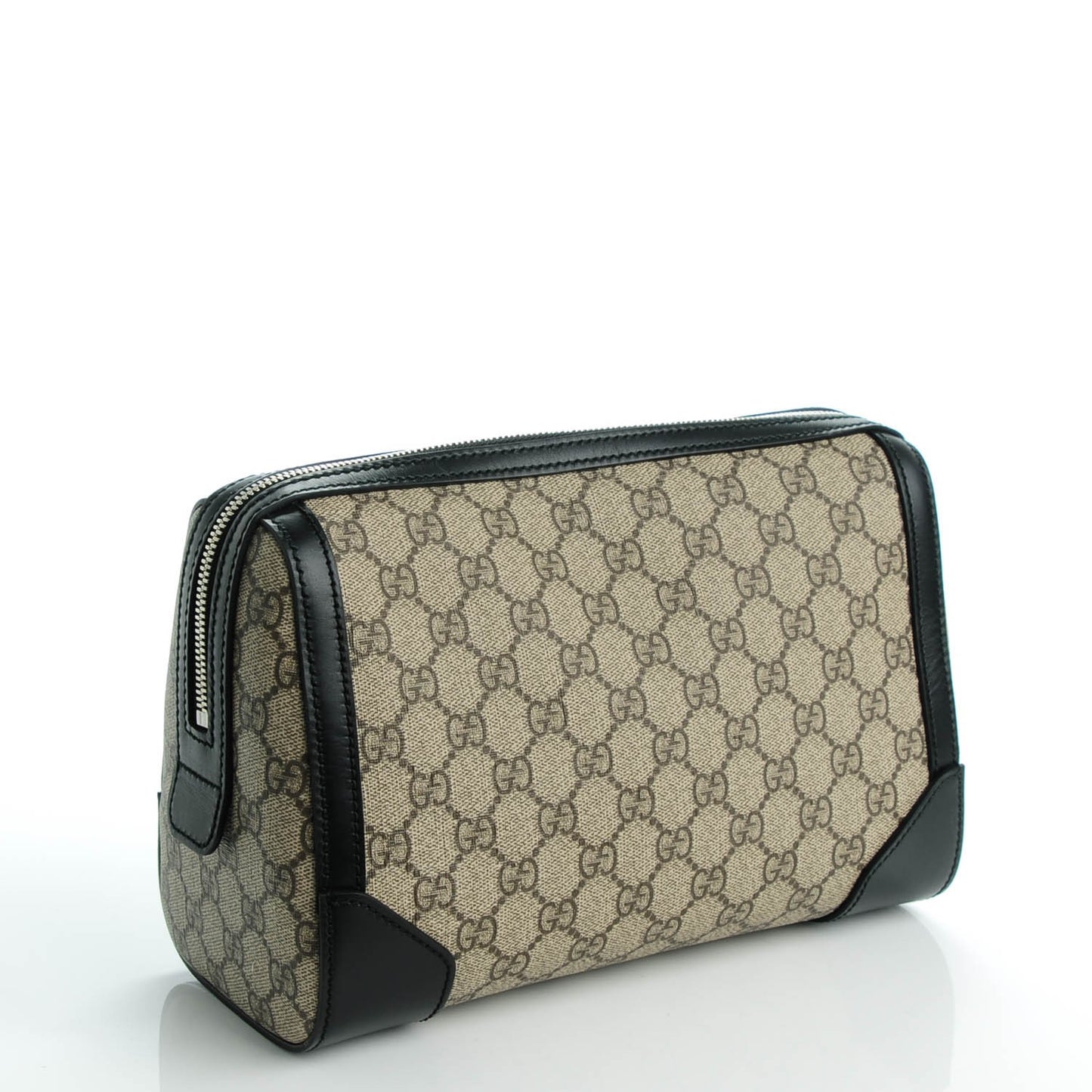 GG Supreme Monogram Toiletry Case Black