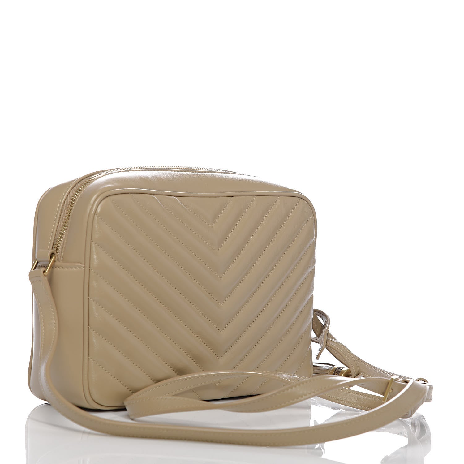 Saint Laurent Calfskin Matelasse Monogram Lou Camera Bag Dusty Grey 3 of 10