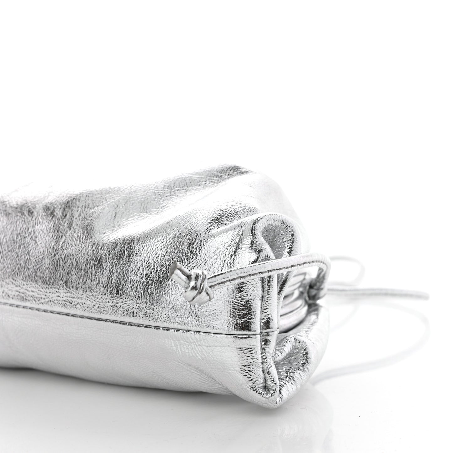 Metallic Calfskin The Mini Pouch Silver