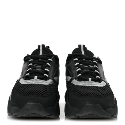 Christian Dior Technical Mesh Calfskin Mens B22 Sneakers 46 Black 3 of 14