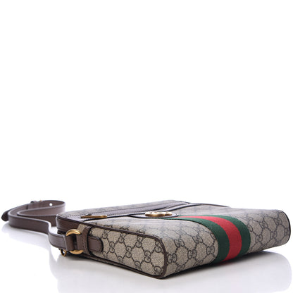 Gucci GG Supreme Monogram Web Small Ophidia Messenger Bag Brown 4 of 12