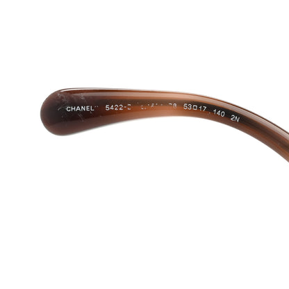Chanel Acetate Strass Square Sunglasses 5422 Tortoise 5 of 8