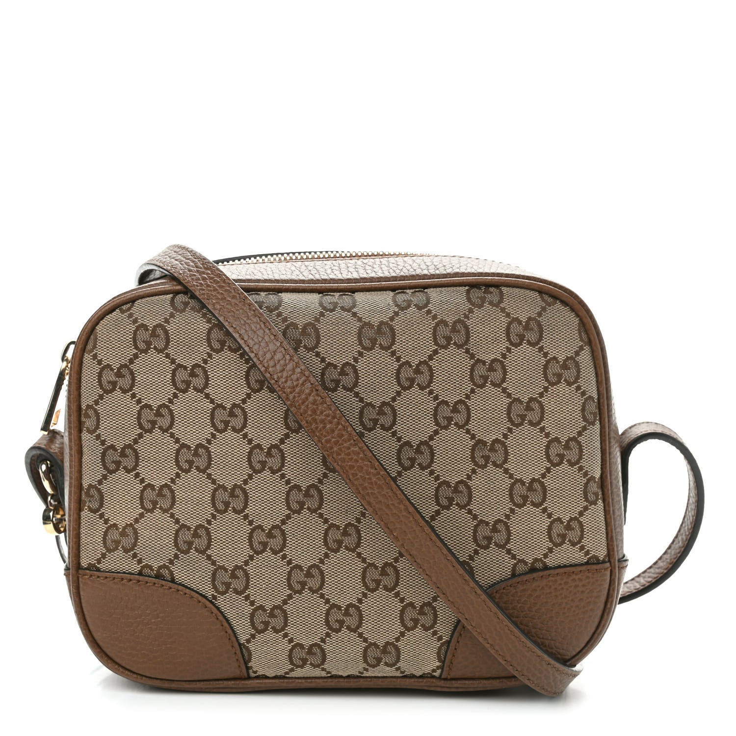 Gucci Monogram Mini Bree Messenger Bag Beige Tabacco 1 of 9