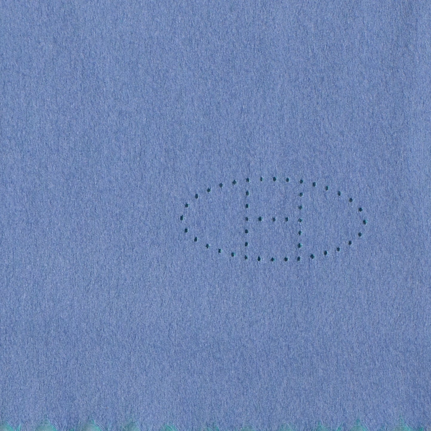 Cashmere Reversible Evelyne Scarf Bleu Ciel and Vert Menthe
