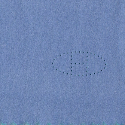 Hermes Cashmere Reversible Evelyne Scarf Bleu Ciel and Vert Menthe 1 of 6
