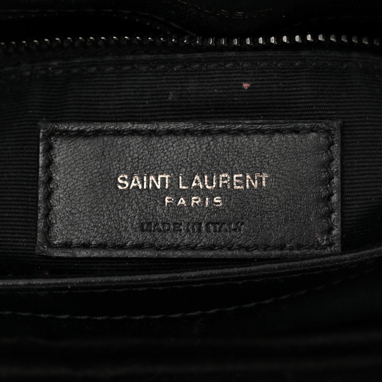 Saint Laurent Calfskin Y Quilted Monogram Monochrome Toy Loulou Crossbody Bag Black 6 of 10