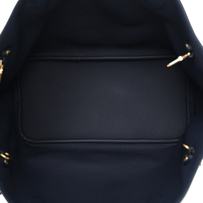 Louis Vuitton Monogram Calfskin Neo Neverfull Inside Out MM Navy 10 of 18