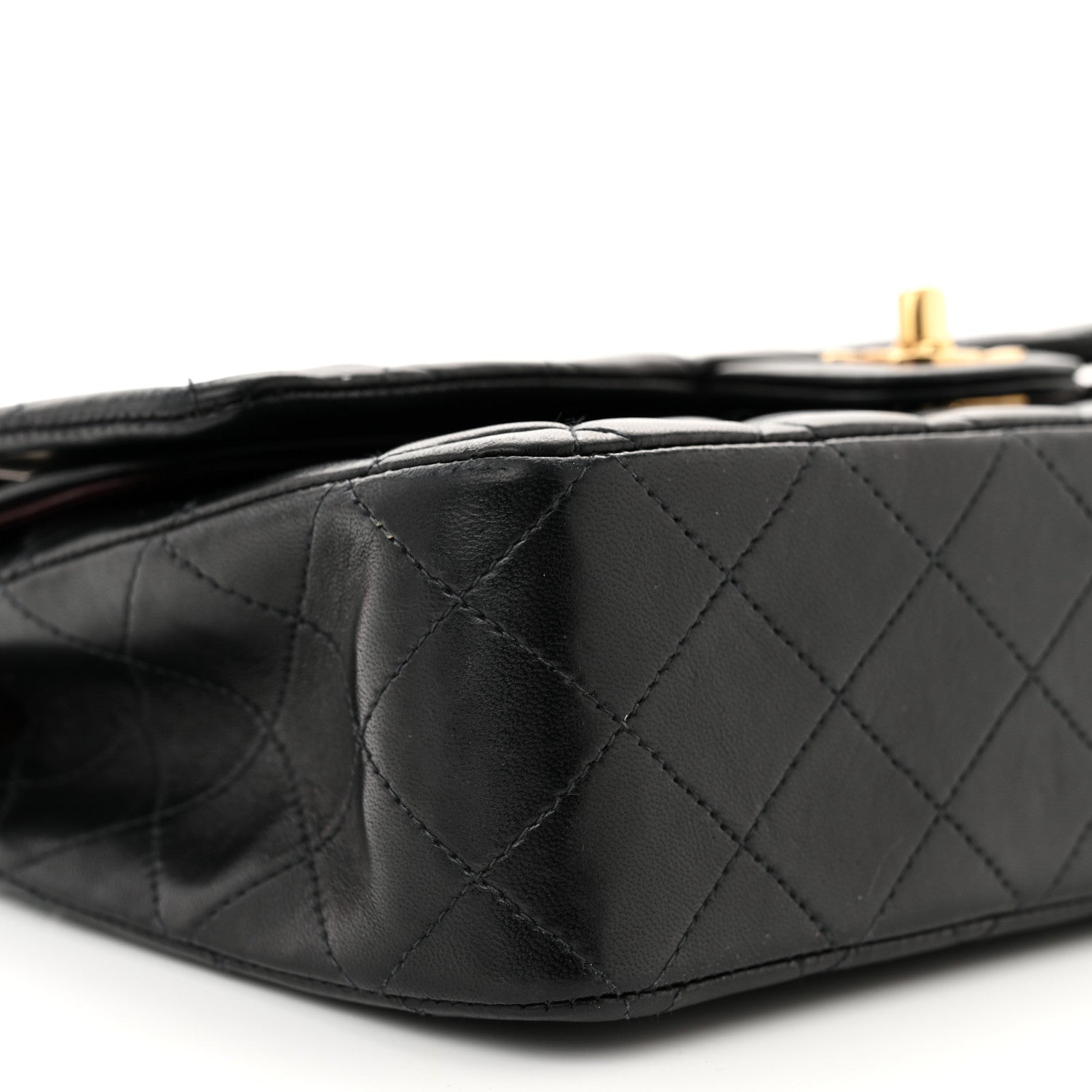 Chanel Lambskin Quilted Medium Double Flap Black 9 of 11