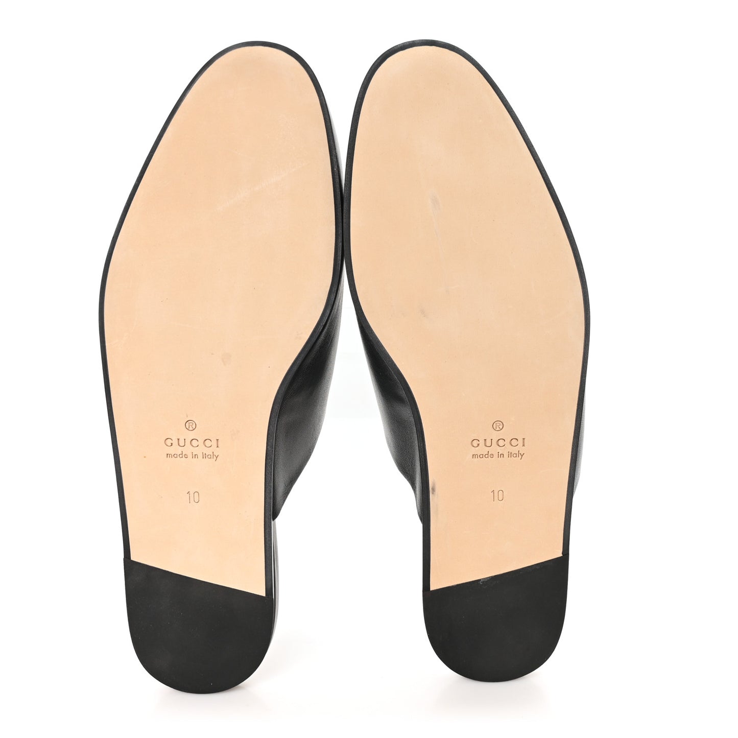 Calfskin Mens Horsebit Slippers 10 Black