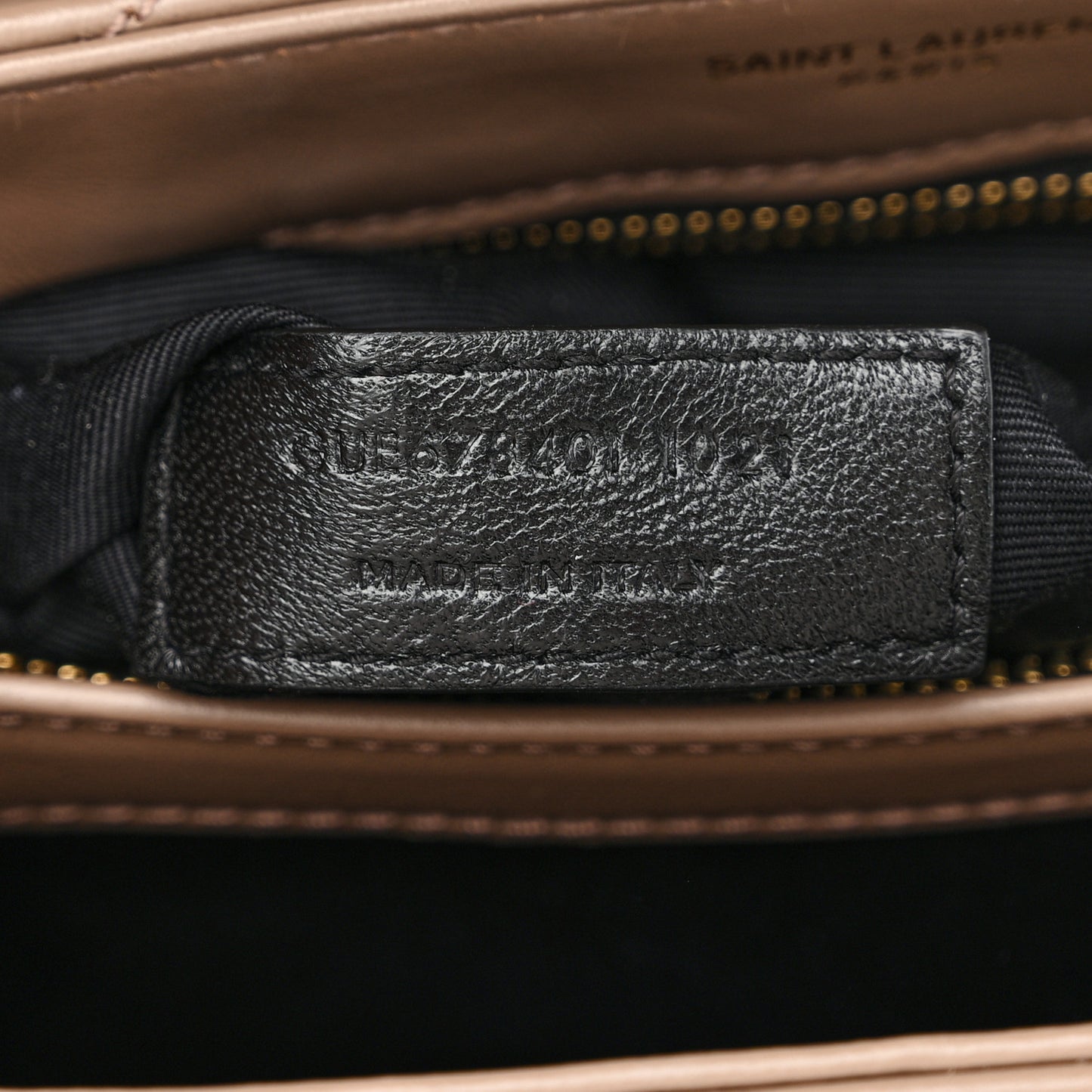 Calfskin Y Quilted Monogram Toy Loulou Crossbody Bag Taupe