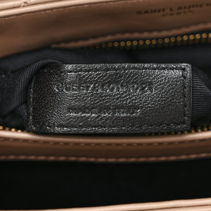 Saint Laurent Calfskin Y Quilted Monogram Toy Loulou Crossbody Bag Taupe 7 of 13