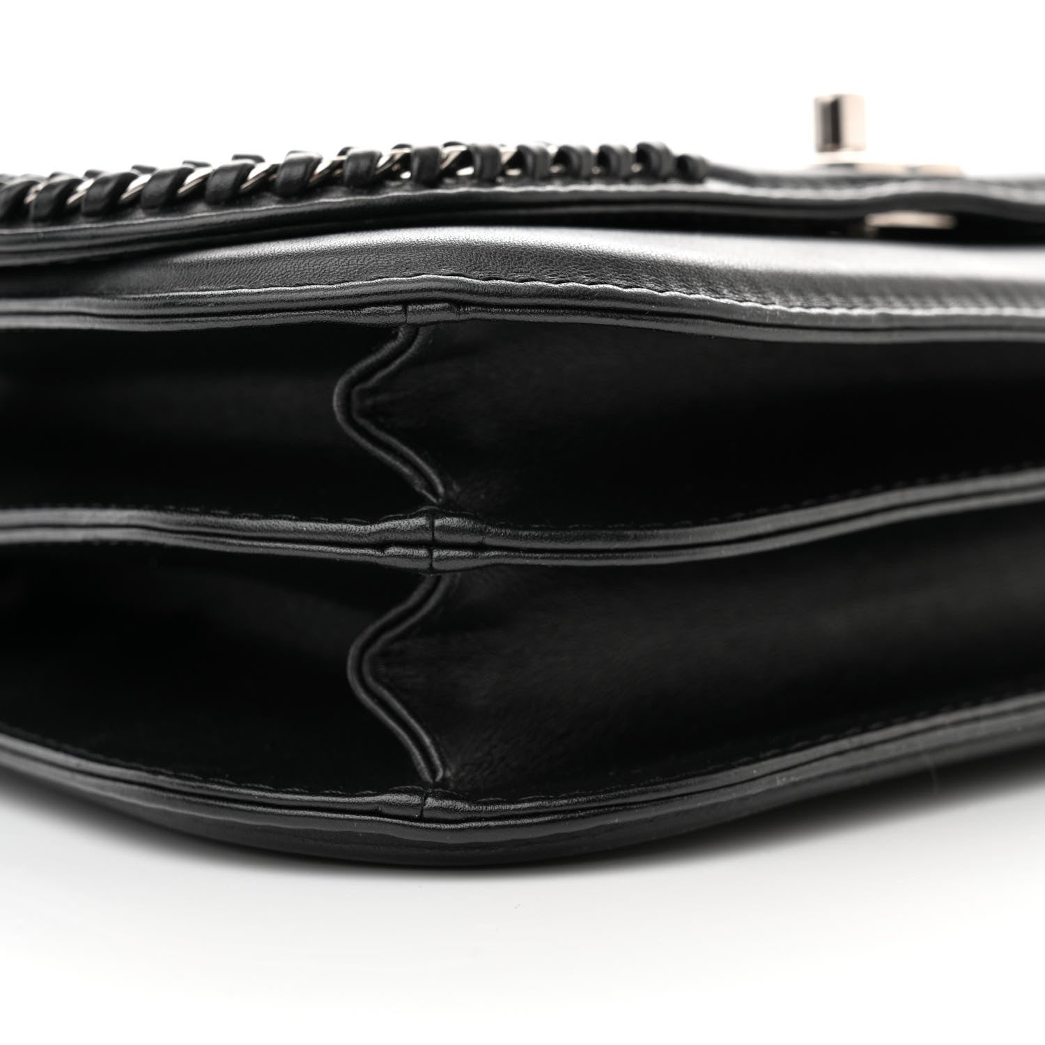 Chanel Calfskin Braided Small Chic Flap Black 9 of 10