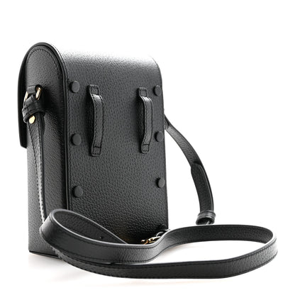 Gucci Dollar Calfskin Vertical Horsebit 1955 Crossbody Bag Black 3 of 11