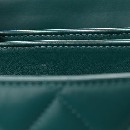 Chanel Lambskin Quilted Large Trendy CC Dual Handle Flap Bag Dark Green 11 of 12