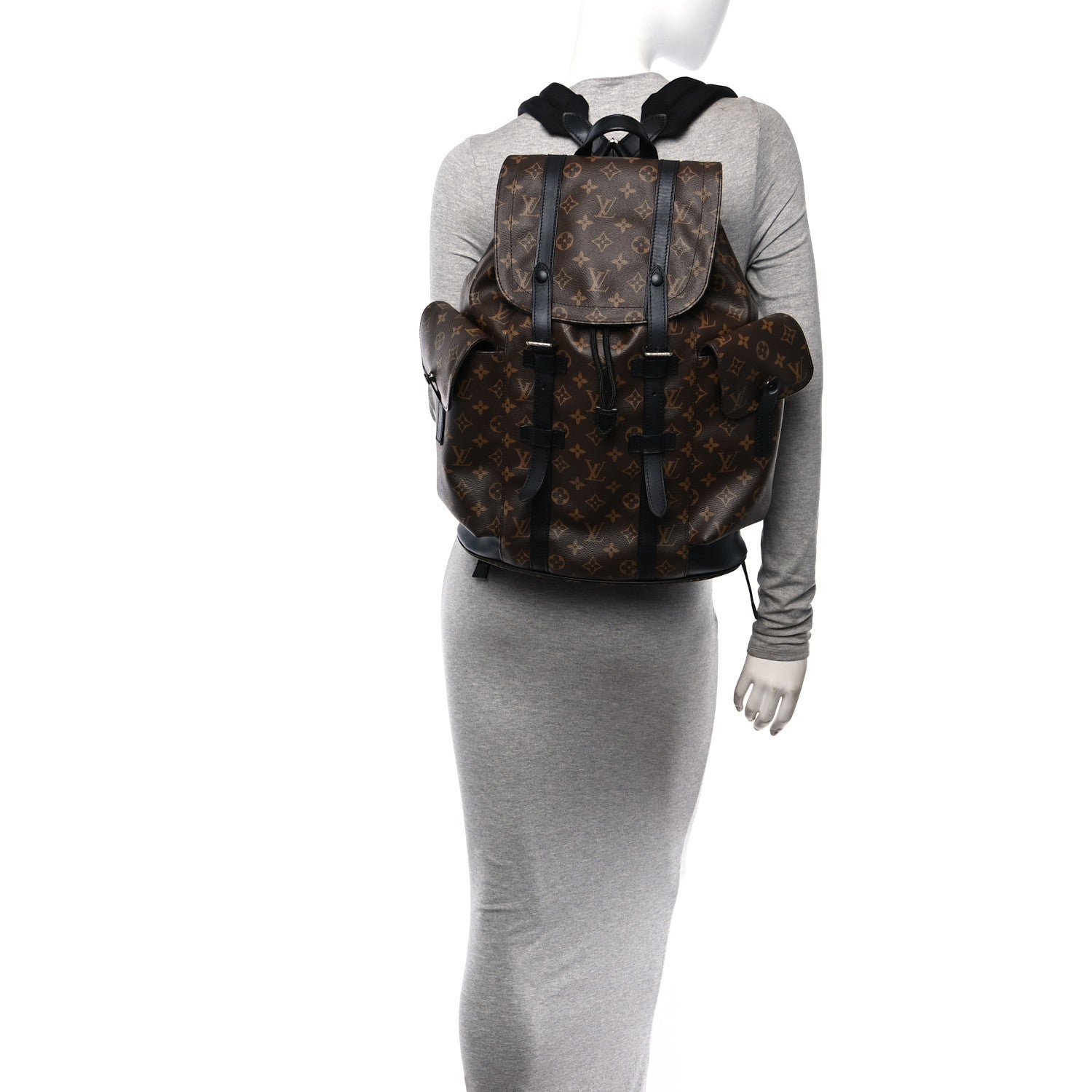 Louis Vuitton Monogram Macassar Christopher MM Backpack 2 of 10