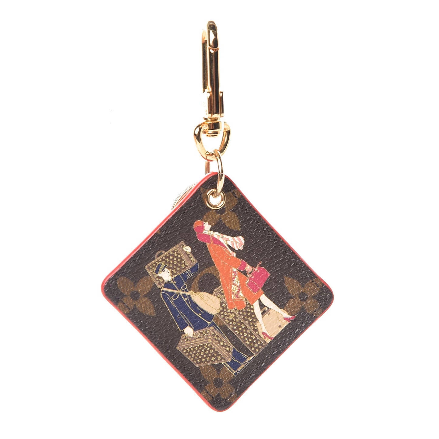 Monogram Illustre Groom Bag Charm Key Ring