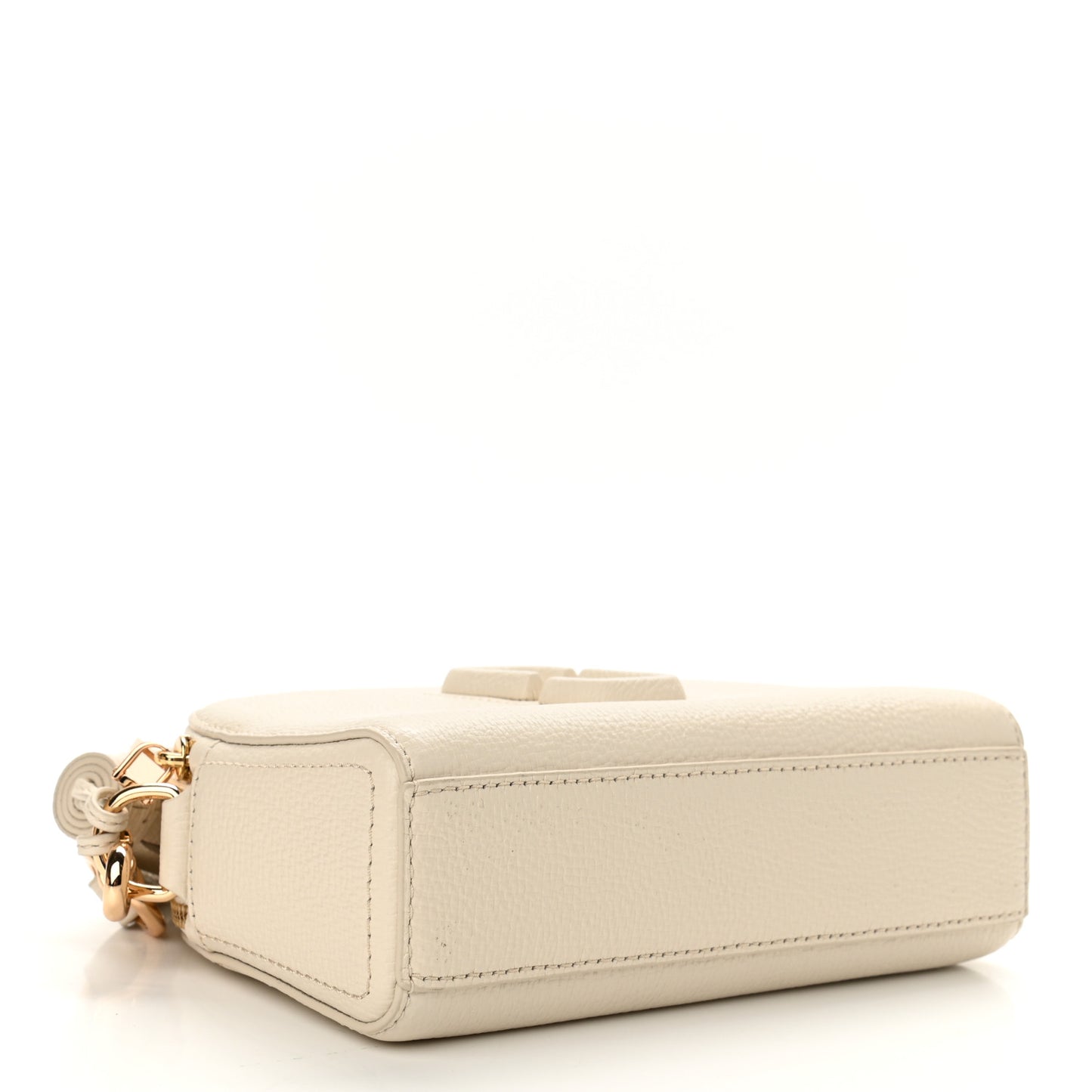 Calfskin Shutter Camera Crossbody Bag Ivory