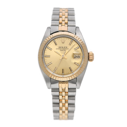 Rolex Stainless Steel 18K Yellow Gold 26mm Oyster Perpetual Datejust Watch Champagne 6916 1 of 4