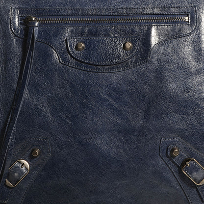 Balenciaga Chevre Besace Messenger Flap Bag Marine 6 of 12