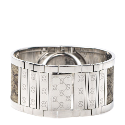 Gucci Stainless Steel Canvas Mother of Pearl 33mm Twirl Monogram Quartz Watch 4 of 7